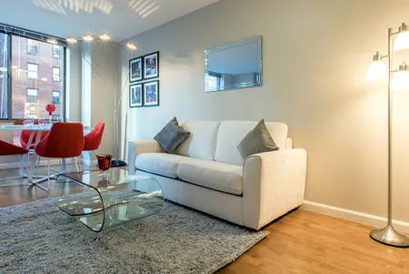 Living area at Studio Apartment at West 89th Street