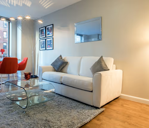 Living area at Studio Apartment at West 89th Street