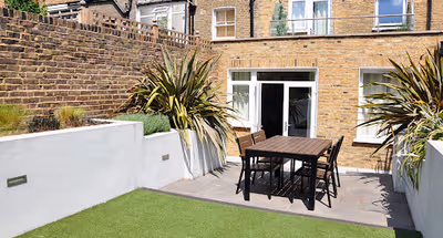 living space at Hammersmith Grove Serviced Apartments