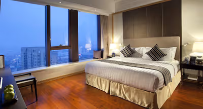 Bedroom at Ascott Midtown Suzhou