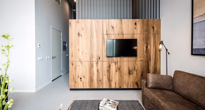 Comfy living area at Zeeburgerpad Dockland Serviced Apartment, Oosterparkbuurt