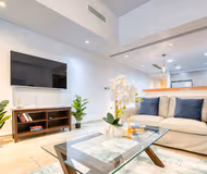 Living area at Palm Marina Serviced Apartment