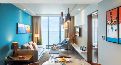 living space at Citadines Bayfront Nha Trang
