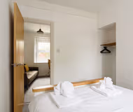 Railway cottage in the city