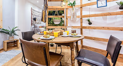 Dining space at Tony