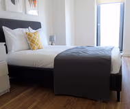 Luxury bedroom at Apartments in Salford Manchester