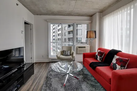 Living room at Wellington Street Serviced Apartment