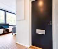 Entrance of the apartment at Forenom Turku Virusmäentie