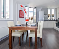 Dining space at Old Spitalfields Market Apartment