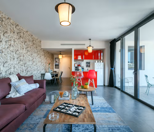 Living area at Florentine Street Serviced Apartment