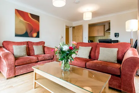 Living area at Saint Thomas Street Apartment Bristol