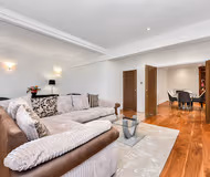 Living area at Marylebone apartment