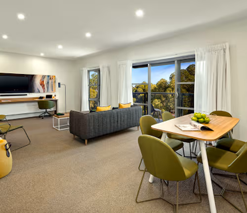 Stunning living area in Quest Griffith