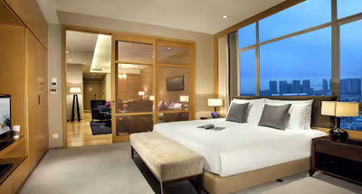 Bedroom at Somerset Grand Central Dalian