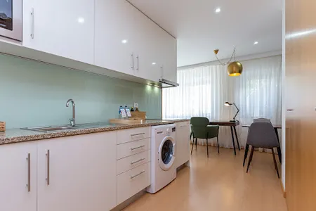 Fully equipped kitchen at Corporate Housing Marquês V