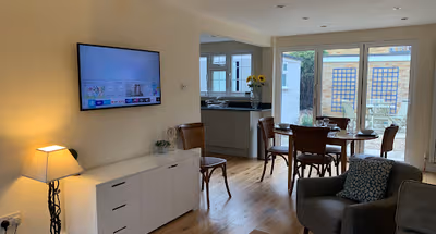 Living area at Wood Close