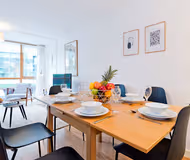 Dining space at Docklands apartment