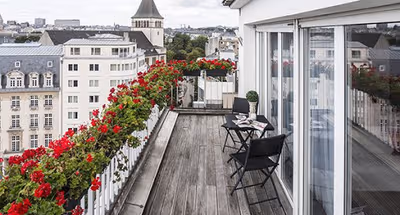 Living area - 1 bed apartment