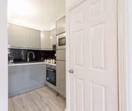 Fully equipped kitchen at Claredon Hall