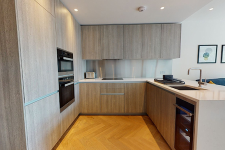 Kitchen at Liverpool Street Apartments by MySquare