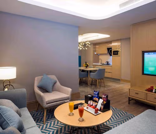 living space at Olaya Street Residences