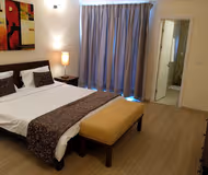 Cosy living area in Gurgaon Belaire Apartments in DLF Phase 5