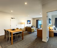 Stunning living area in Quest Townsville on Eyre