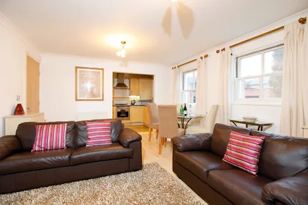 Bright living room at Packington Place