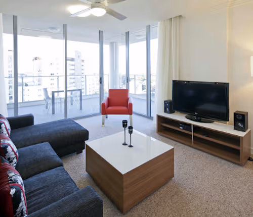 Stunning living area in Quest South Brisbane