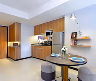 Simplistic living area in Citadines Sukhumvit 11 Bangkok