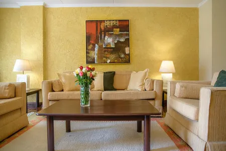 Living area at Golf Course apartment