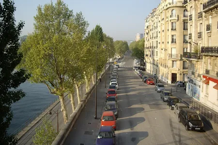 Overlooking the Seine and the Eiffel Tower