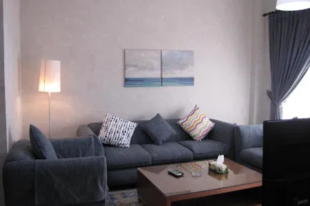 Living area at Bin Misbah Street Serviced Apartment