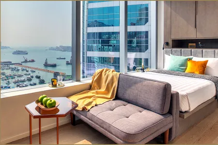 Luxury studio apartment at Victoria Harbour Residences, Hong Kong