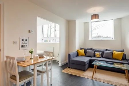 Living area at Swingate House