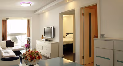 Cosy living area in Huichan Rd Serviced Apartment