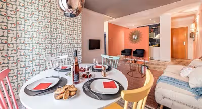 Carrer de Saragossa Serviced Apartments living room