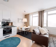 Living space - 1 bed apartment