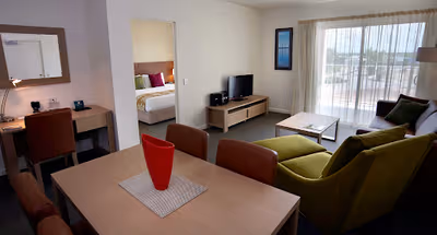 Simplistic living area in Quest Palmerston