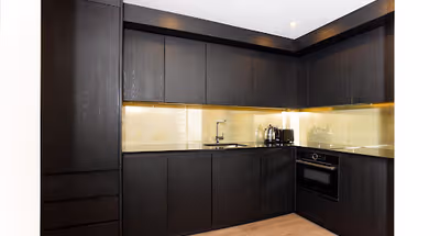 Fully equipped kitchen at Knightsbrigde Residences