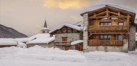 Gaze Over THE Snowpeaks OF Morzine From French Chalet
