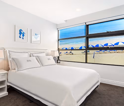 Luxury bedroom at Nott Street, Port Melbourne