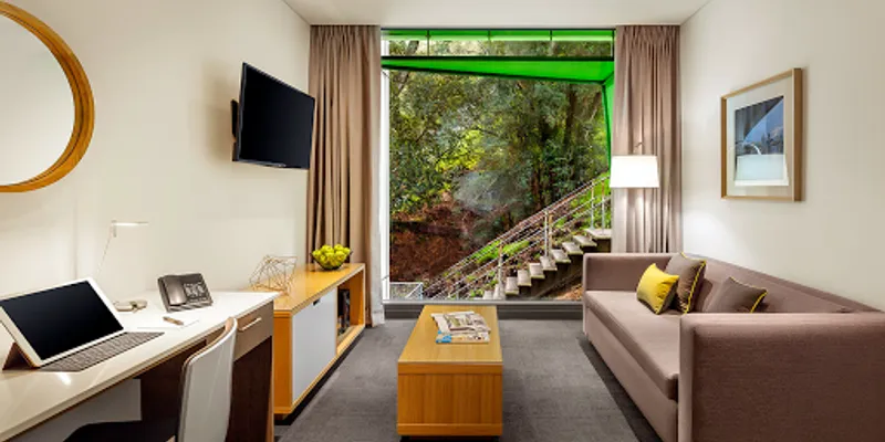 Living area at Quest Mounts Bay Road