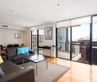 Stunning living area in Quest River Park Central