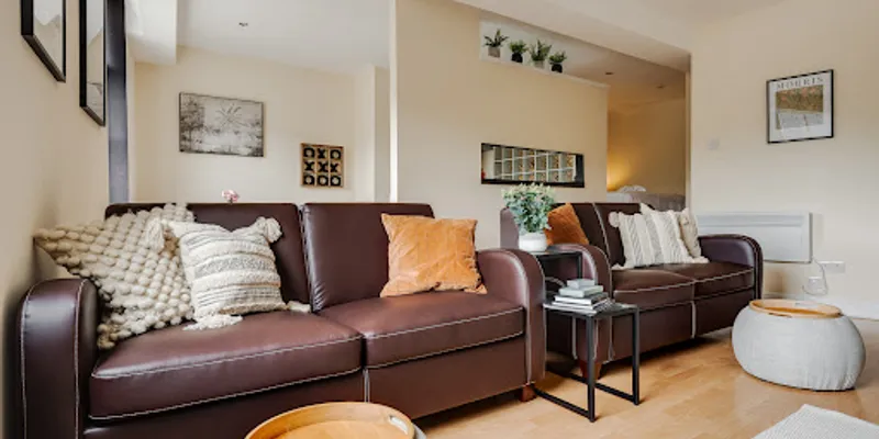 Living area at Short Term Rentals apartment