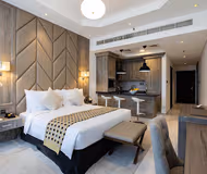 Bedroom at Beirut Street Serviced Apartments
