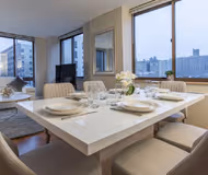 living space at West 89th Street Furnished Apartment, Presbyterian hospital