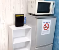 Simplistic living area in Roppongi Mid-Town Apartments