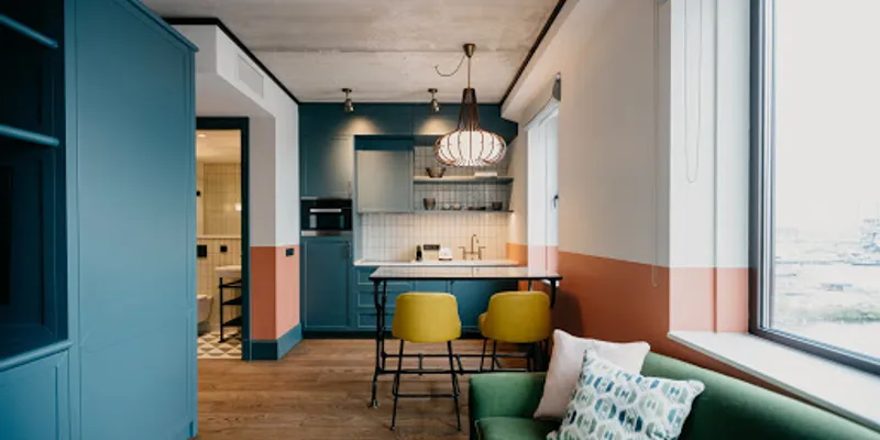 living space at Westerpark Serviced Apartment