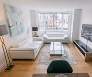 Living room at Sutton Place Apartment
